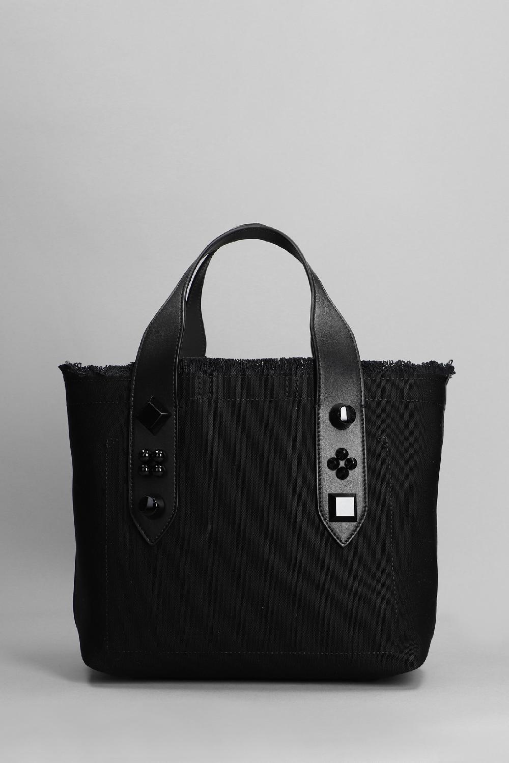 Deliberti Christian Louboutin Tote Frangibus In Cotone Nero Cod. 358446 - Deliberti The Luxury Shopping