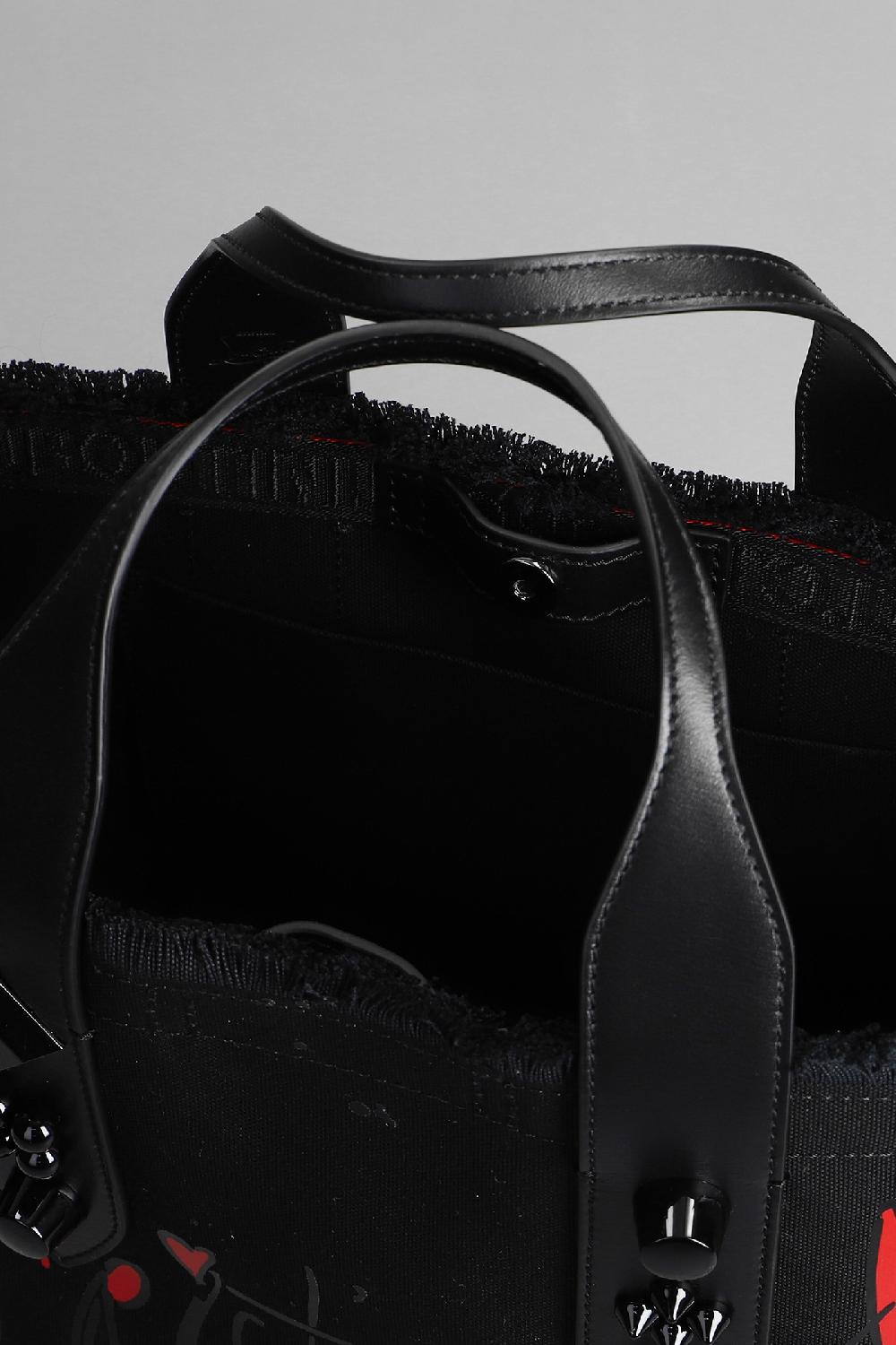 Deliberti Christian Louboutin Tote Frangibus In Cotone Nero Cod. 358446 - Deliberti The Luxury Shopping