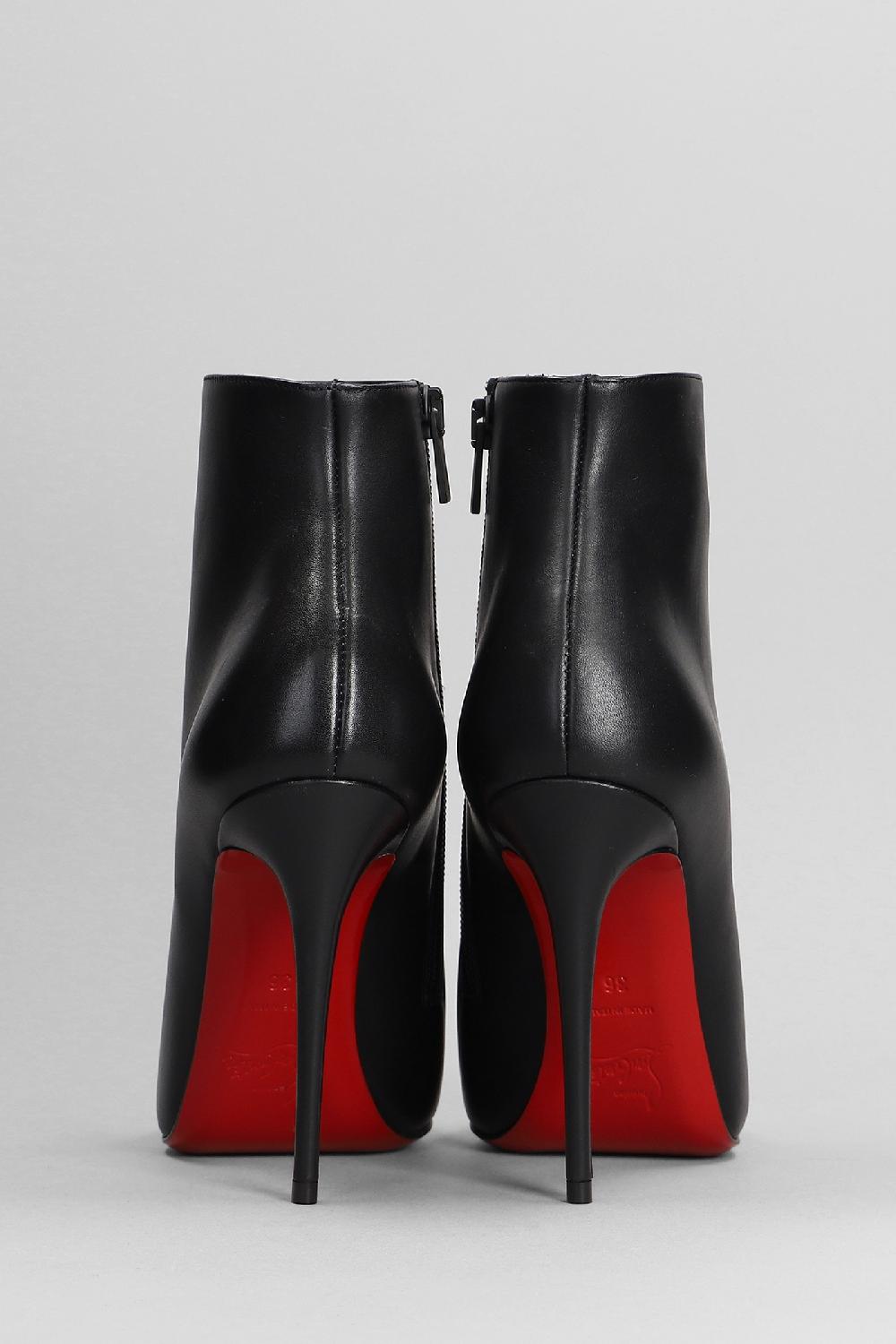 Deliberti Christian Louboutin Tronchetti Tacco Alto So Kate Booty In Pelle Nera Cod. 330139 - Deliberti The Luxury Shopping