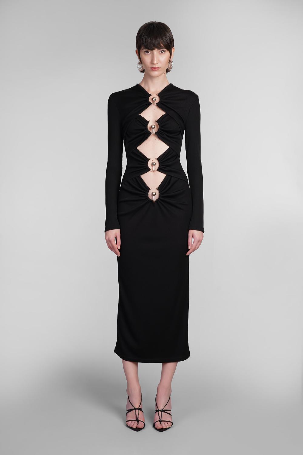 Deliberti Christopher Esber Abito in poliestere nero cod. 402361 - Deliberti The Luxury Shopping