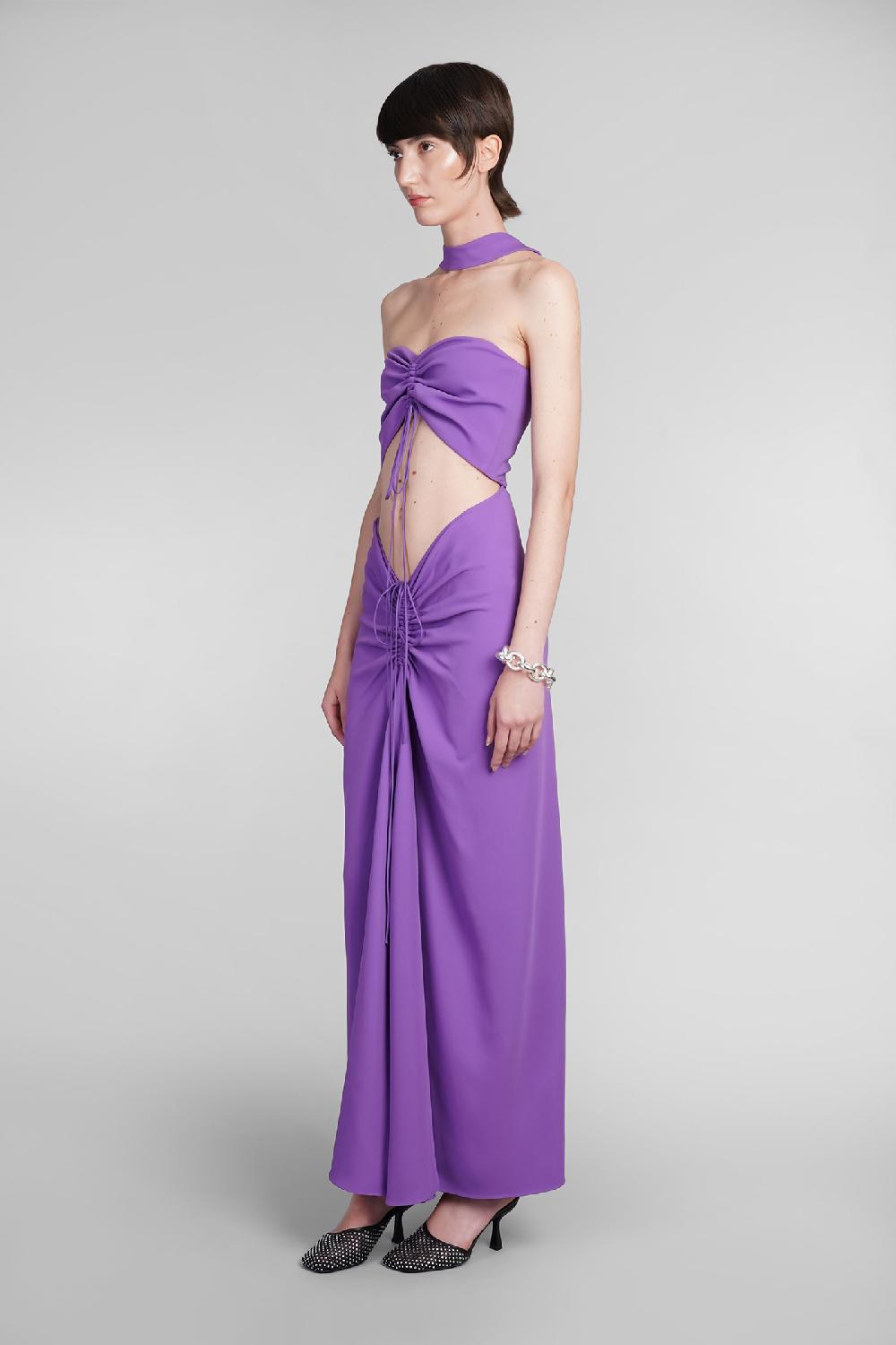 Deliberti Christopher Esber Abito In Viscosa Viola Cod. 402368 - Deliberti The Luxury Shopping