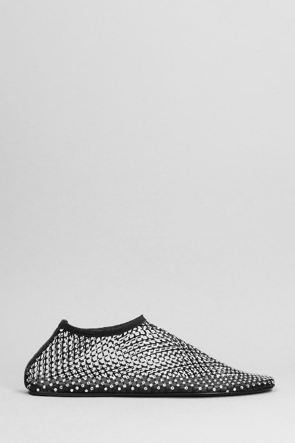 Deliberti Christopher Esber Ballerine minette flat in nylon e pelle nera cod. 396262 - Deliberti The Luxury Shopping