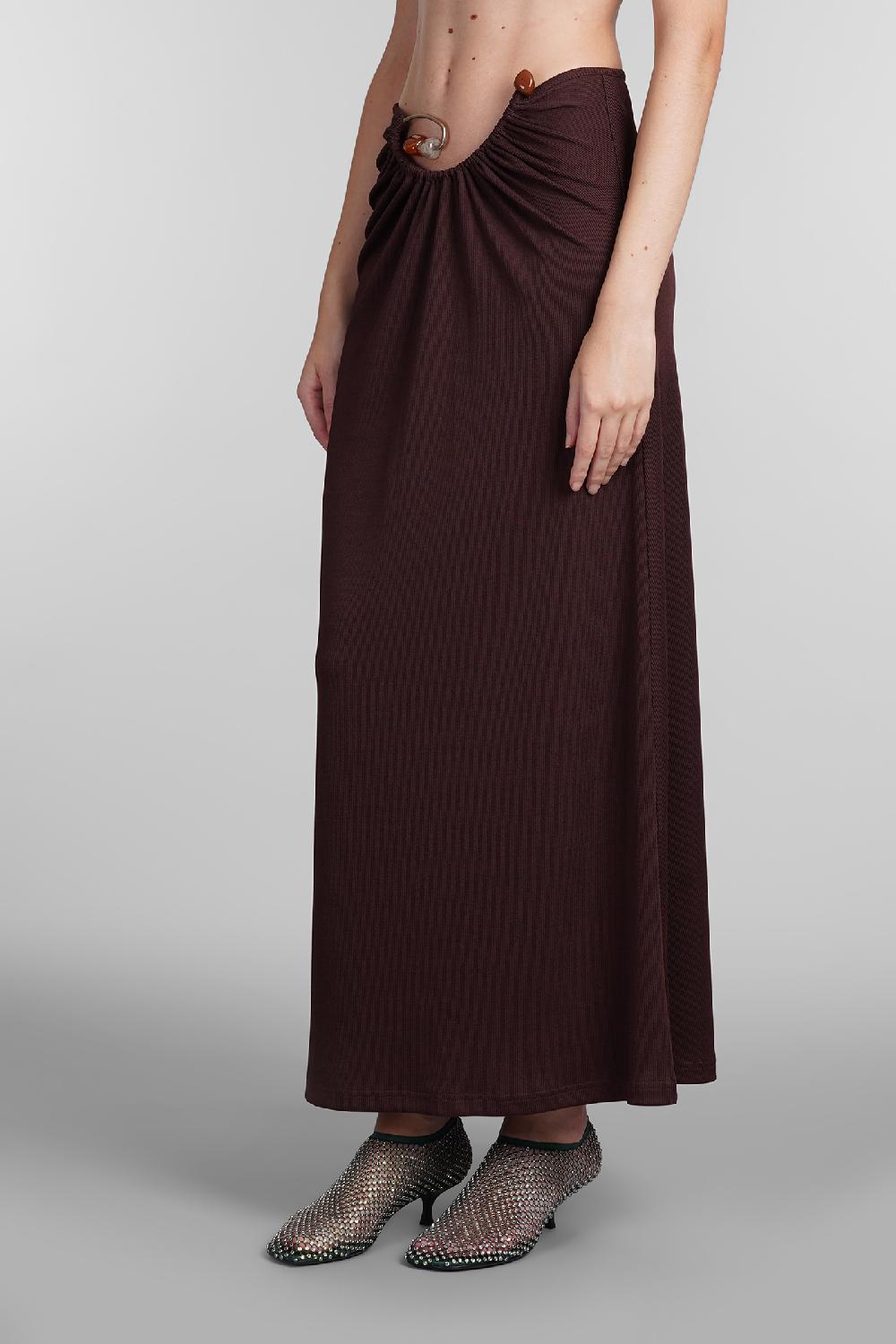 Deliberti Christopher Esber Gonna In Poliestere Bordeaux Cod. 407680 - Deliberti The Luxury Shopping