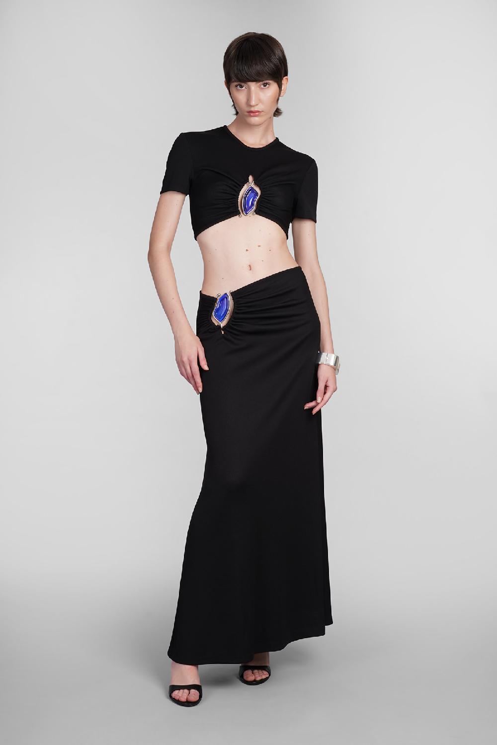 Deliberti Christopher Esber Gonna In Poliestere Nero Cod. 402371 - Deliberti The Luxury Shopping