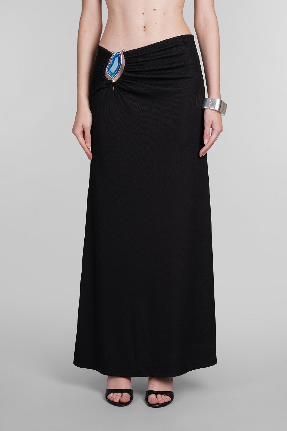 Deliberti Christopher Esber Gonna in poliestere nero cod. 402371 - Deliberti The Luxury Shopping