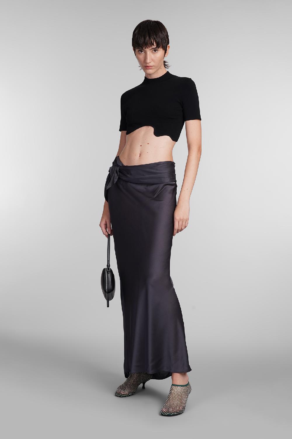 Deliberti Christopher Esber Gonna In Seta Grigia Cod. 407682 - Deliberti The Luxury Shopping