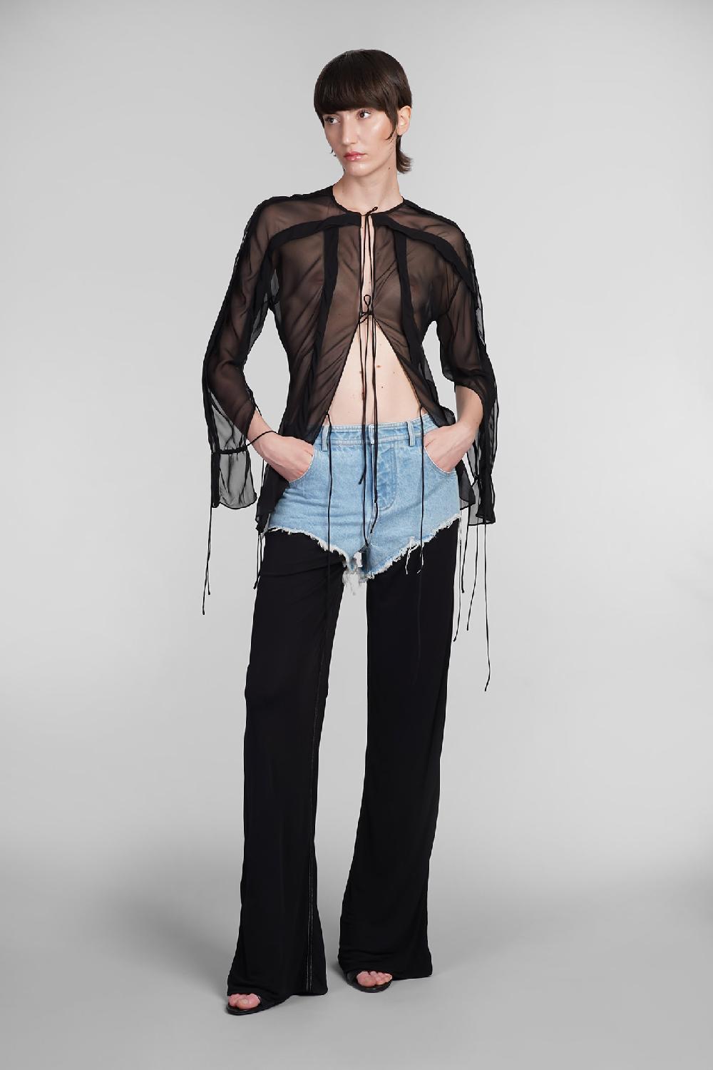 Deliberti Christopher Esber Jeans In Cotone Blu Cod. 402372 - Deliberti The Luxury Shopping