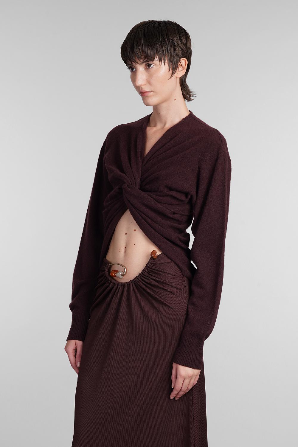 Deliberti Christopher Esber Maglia In Cashmere Bordeaux Cod. 407677 - Deliberti The Luxury Shopping