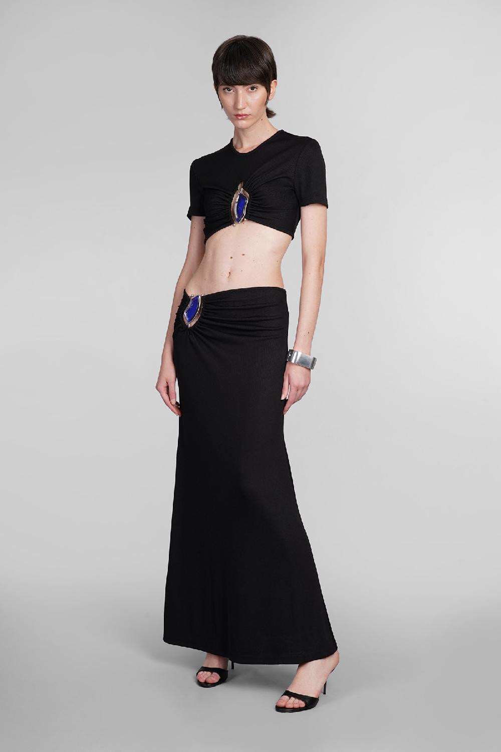 Deliberti Christopher Esber T-shirt In Poliestere Nero Cod. 402370 - Deliberti The Luxury Shopping