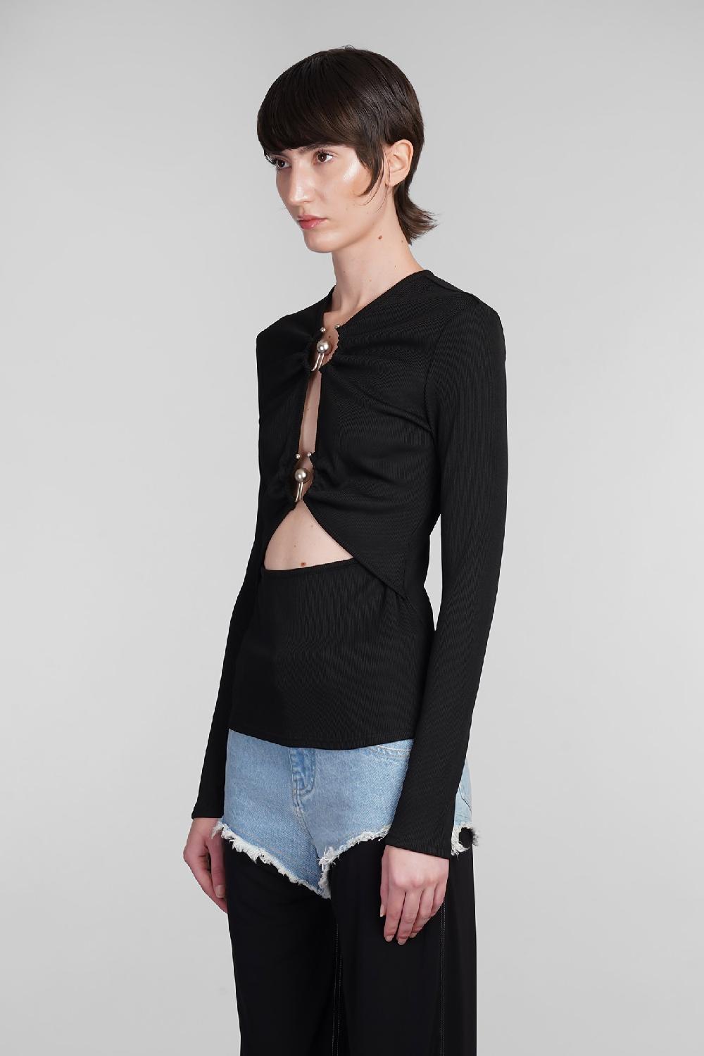 Deliberti Christopher Esber Topwear In Poliestere Nero Cod. 402360 - Deliberti The Luxury Shopping