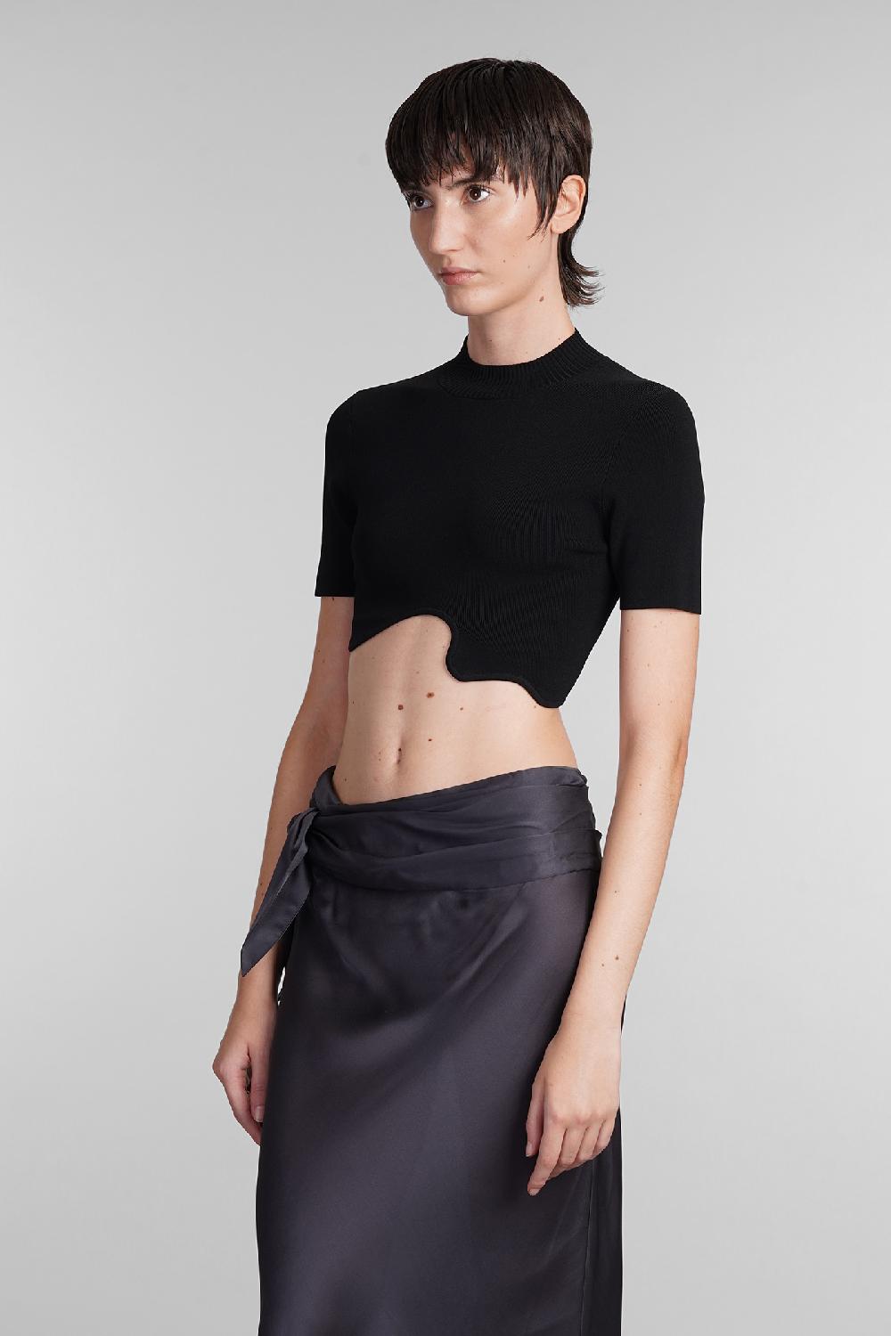 Deliberti Christopher Esber Topwear In Viscosa Nera Cod. 402375 - Deliberti The Luxury Shopping