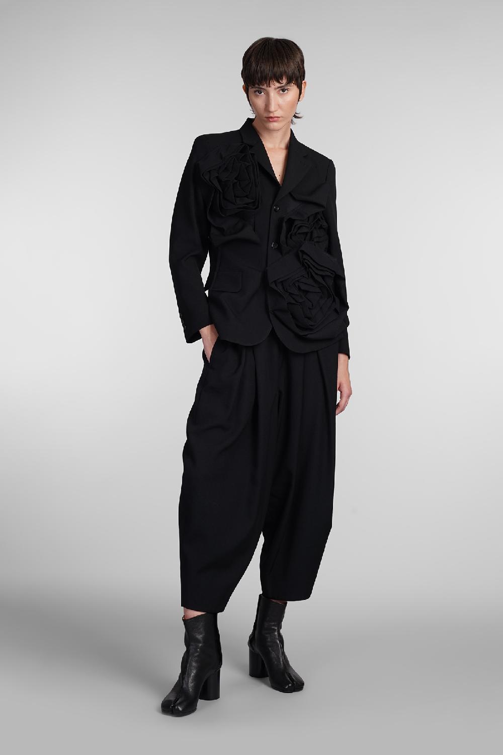 Deliberti Comme Des Garcons Blazer In Lana Nera Cod. 407127 - Deliberti The Luxury Shopping