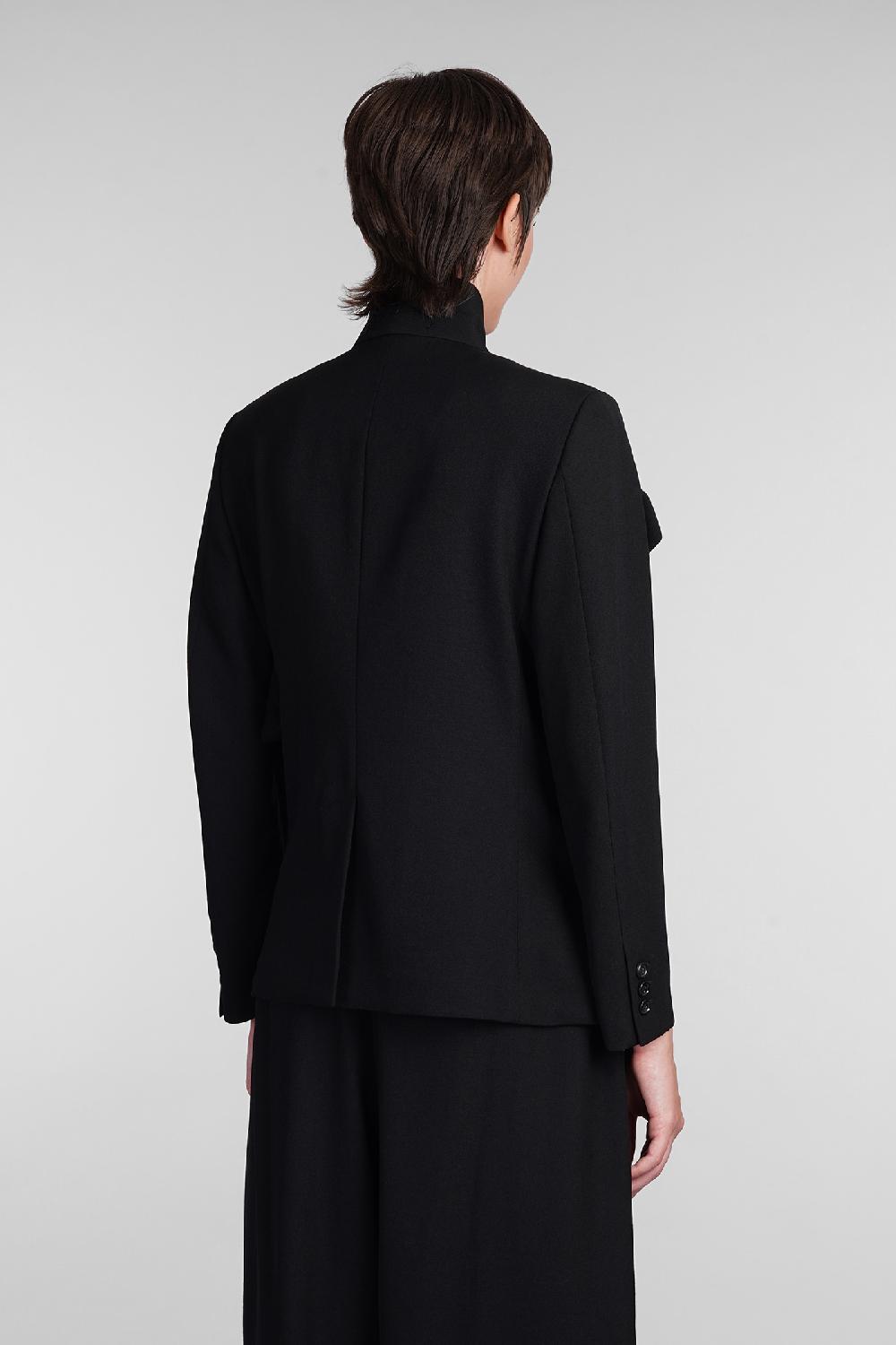 Deliberti Comme Des Garcons Blazer In Lana Nera Cod. 407127 - Deliberti The Luxury Shopping