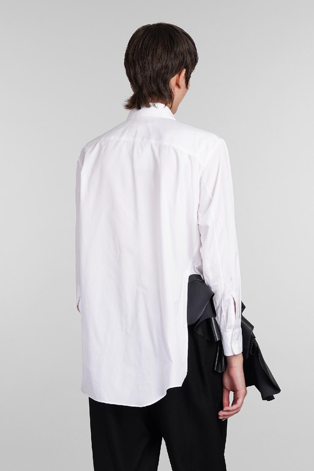Deliberti Comme Des Garcons Camicia In Cotone Bianco Cod. 406921 - Deliberti The Luxury Shopping