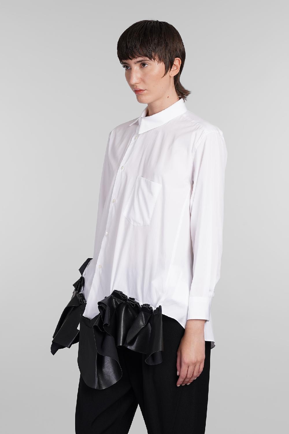 Deliberti Comme Des Garcons Camicia In Cotone Bianco Cod. 406921 - Deliberti The Luxury Shopping