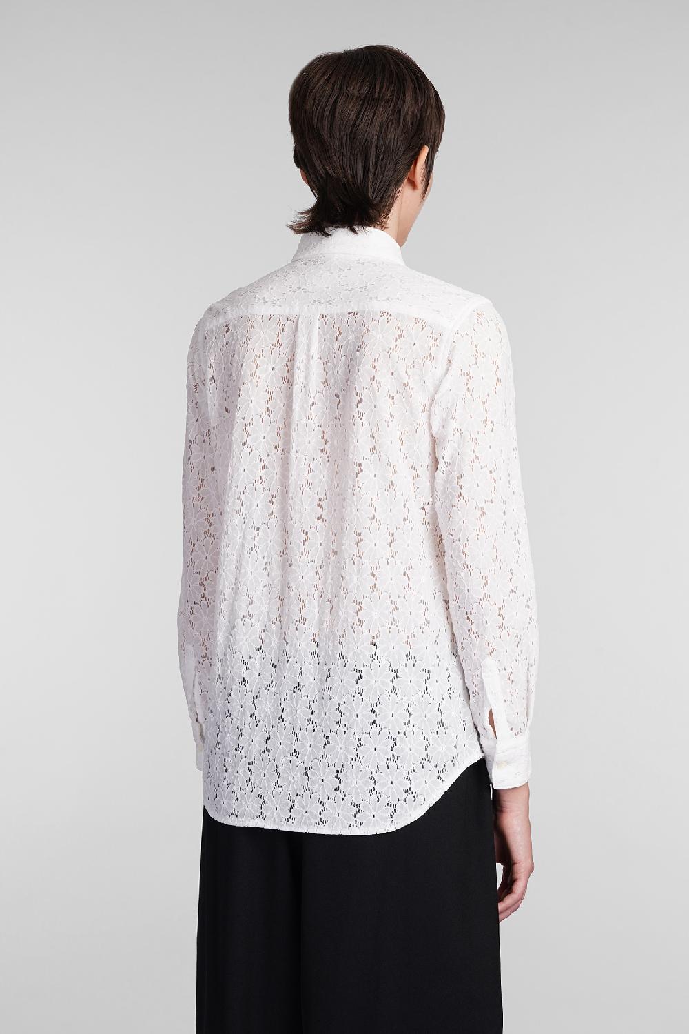 Deliberti Comme Des Garcons Camicia In Nylon Bianco Cod. 407125 - Deliberti The Luxury Shopping