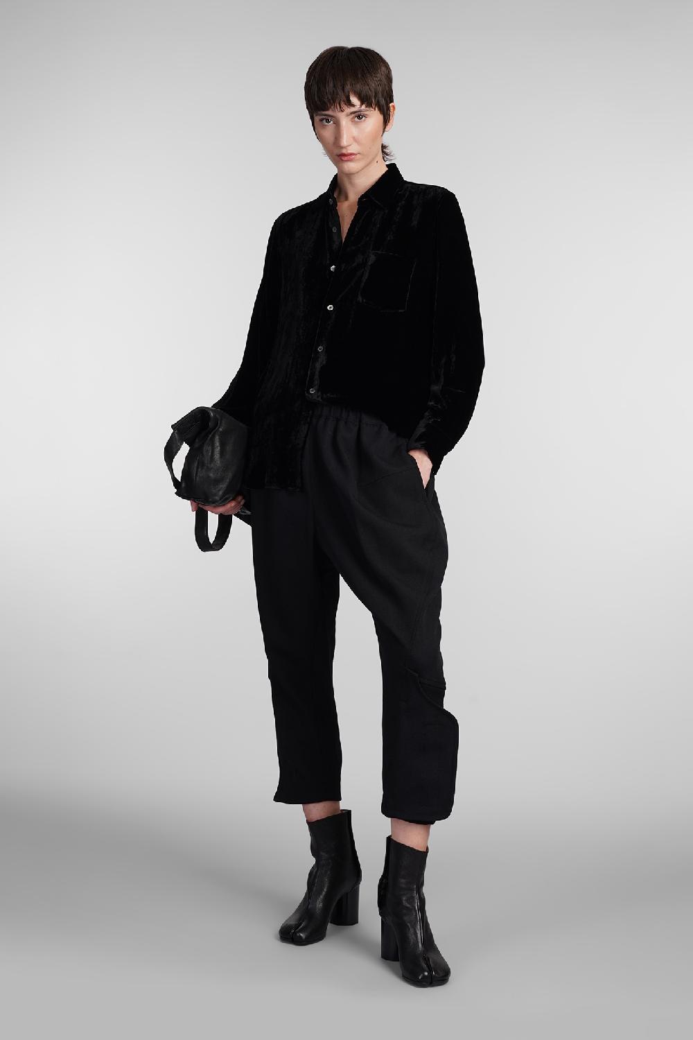 Deliberti Comme Des Garcons Camicia In Rayon Nero Cod. 407126 - Deliberti The Luxury Shopping