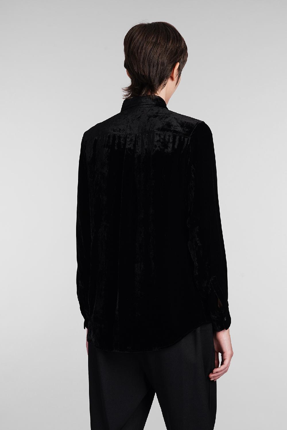 Deliberti Comme Des Garcons Camicia In Rayon Nero Cod. 407126 - Deliberti The Luxury Shopping