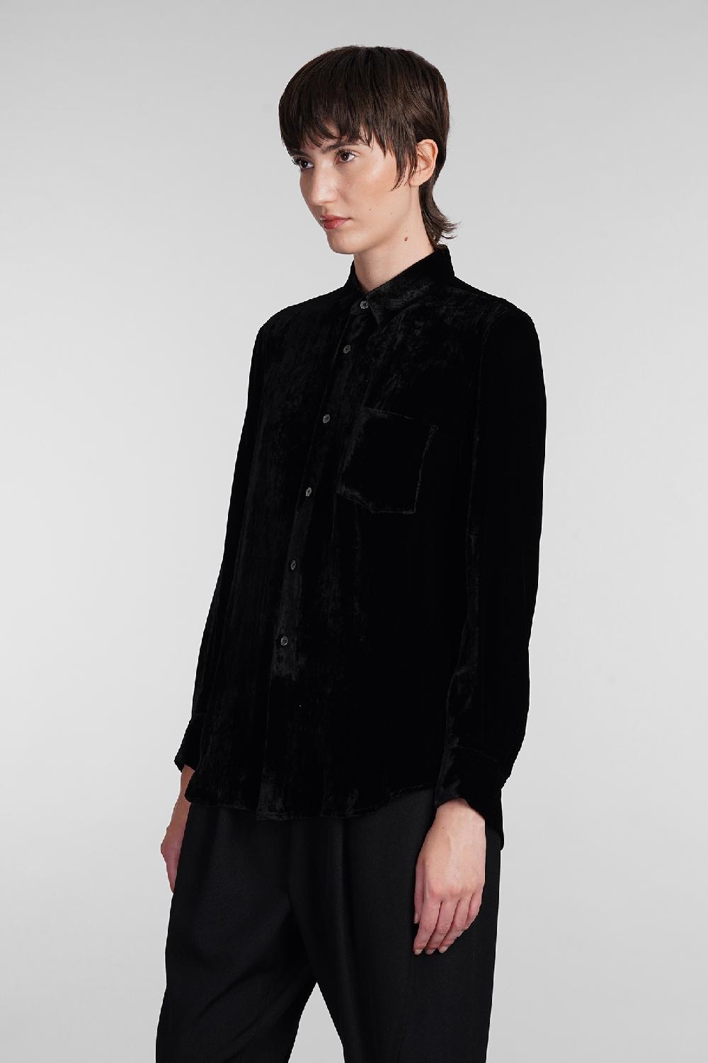 Deliberti Comme Des Garcons Camicia In Rayon Nero Cod. 407126 - Deliberti The Luxury Shopping