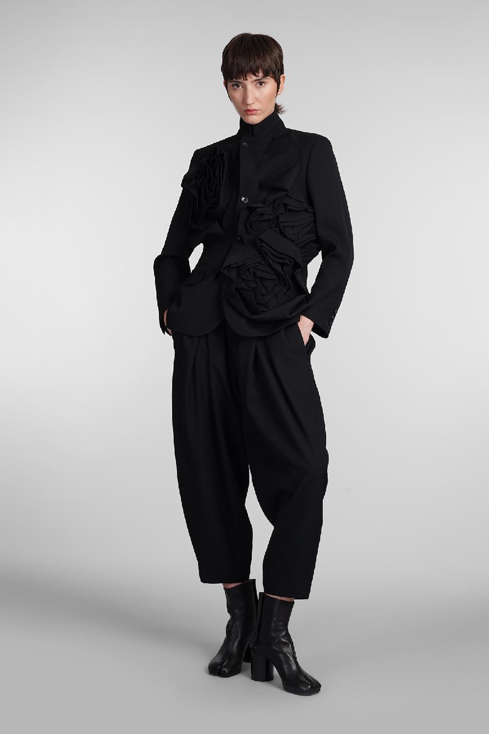 Deliberti Comme Des Garcons Pantalone In Lana Nera Cod. 406925 - Deliberti The Luxury Shopping