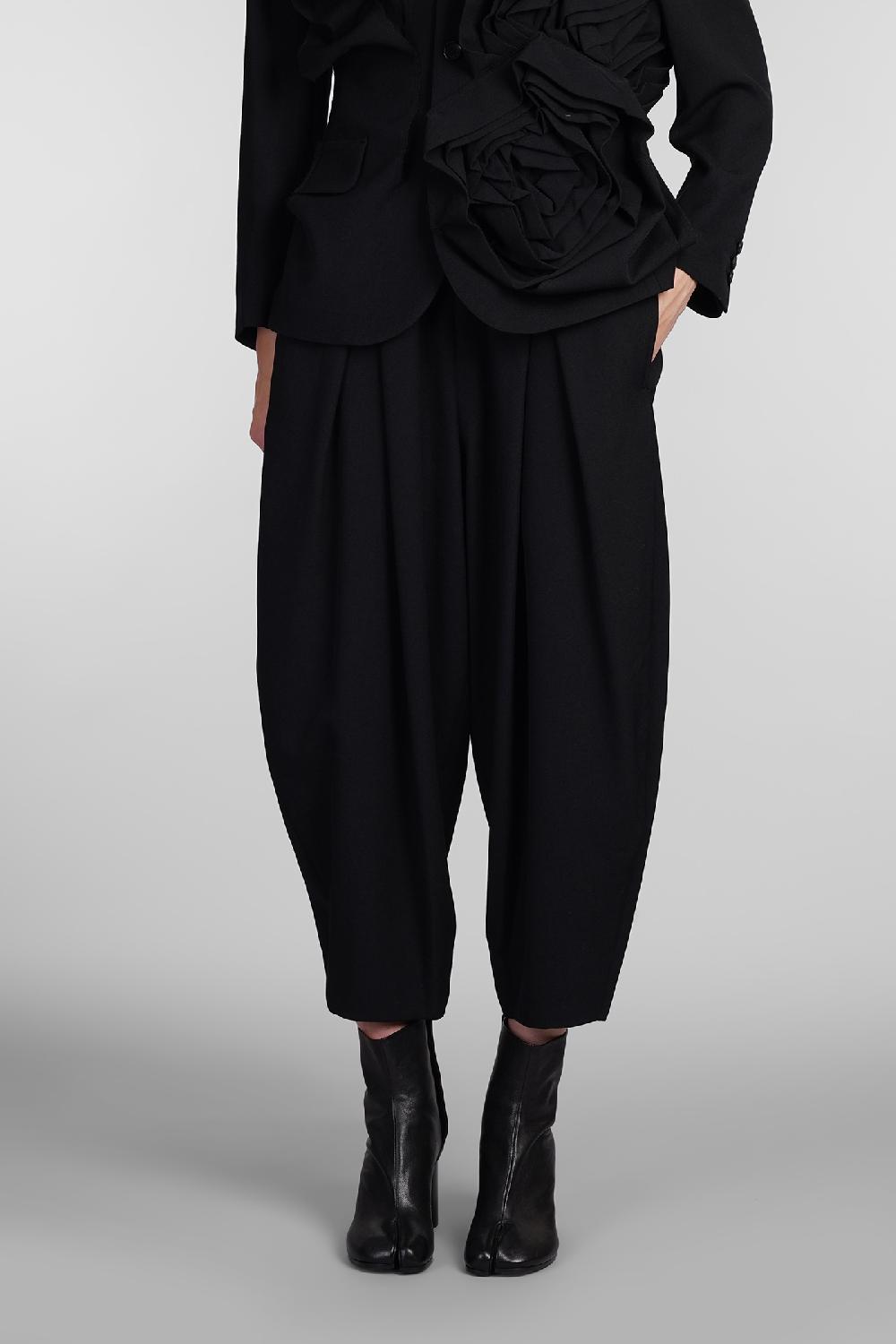 Deliberti Comme des Garcons Pantalone in lana nera cod. 406925 - Deliberti The Luxury Shopping