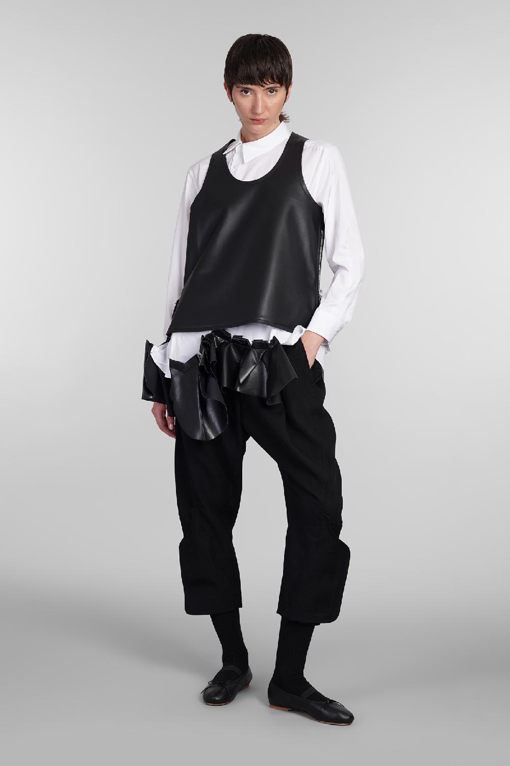 Deliberti Comme Des Garcons Topwear In Poliuretano Nero Cod. 406922 - Deliberti The Luxury Shopping