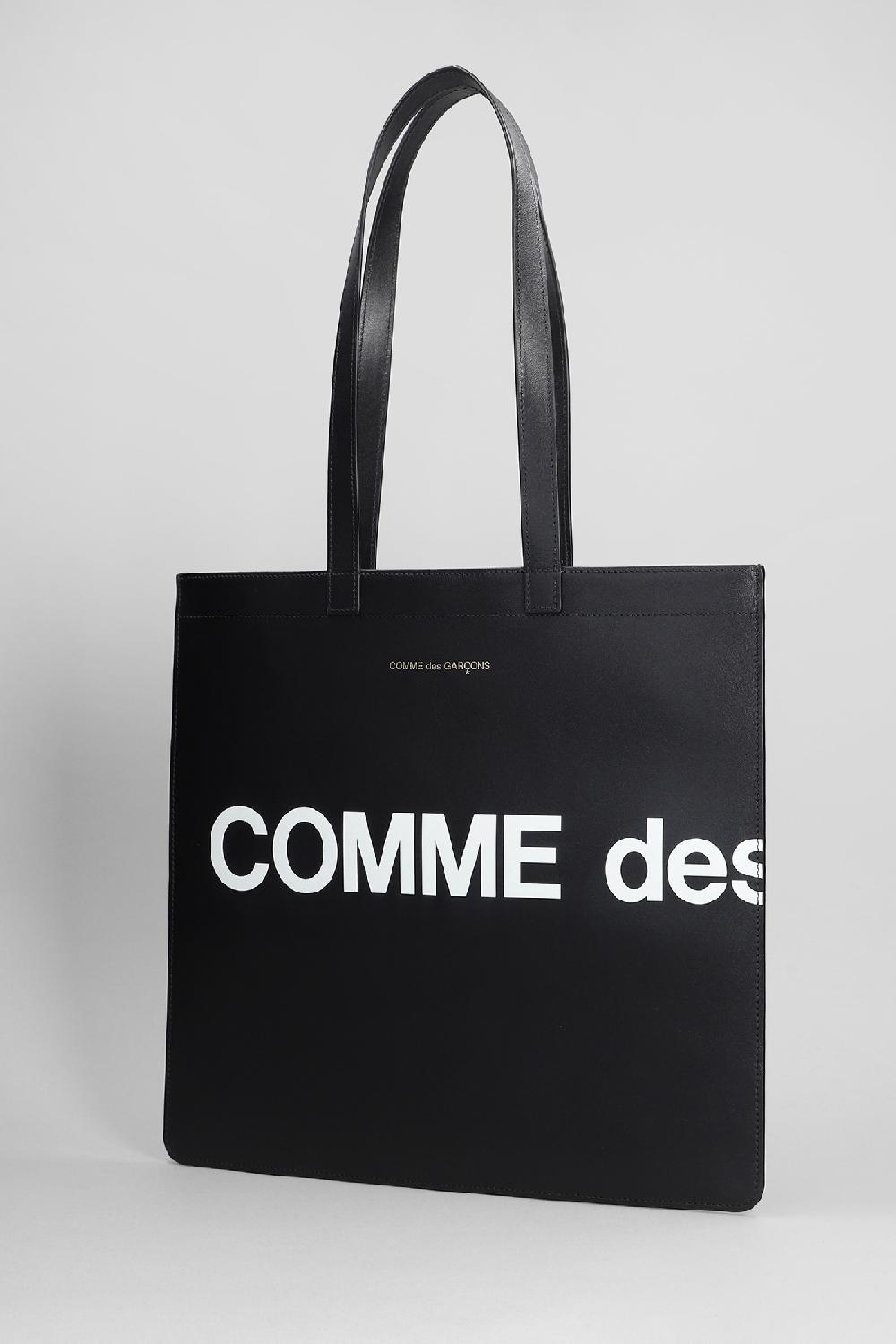 Deliberti Comme Des Garcons Wallet Tote In Pelle Nera Cod. 401394 - Deliberti The Luxury Shopping