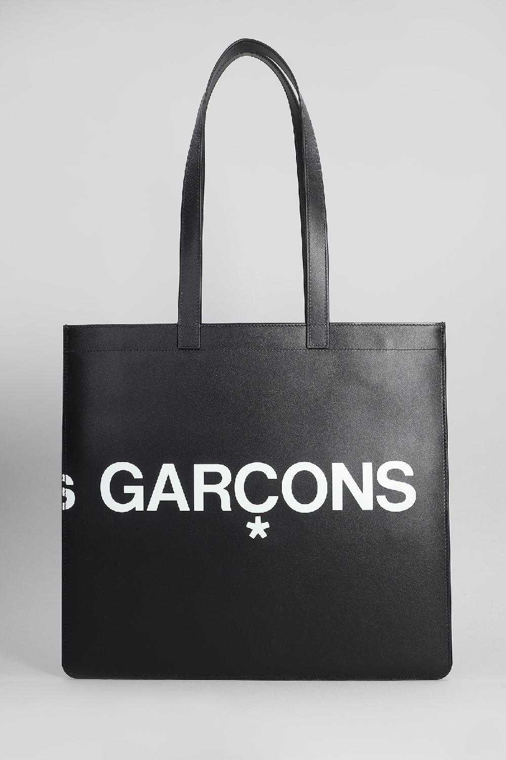 Deliberti Comme Des Garcons Wallet Tote In Pelle Nera Cod. 401394 - Deliberti The Luxury Shopping