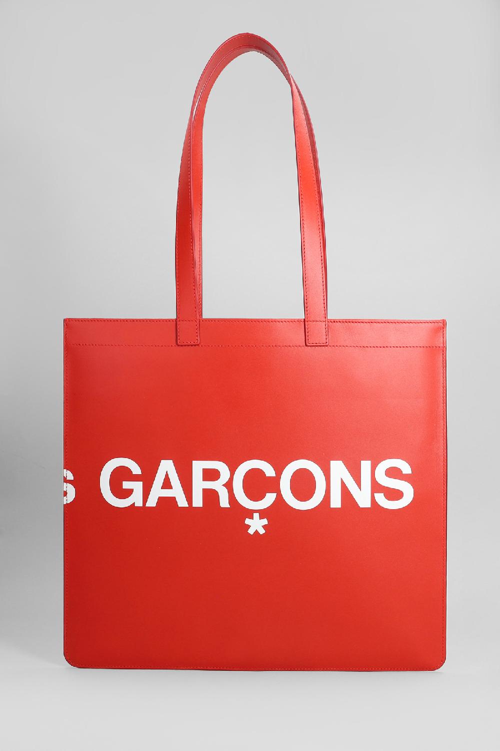 Deliberti Comme Des Garcons Wallet Tote In Pelle Rossa Cod. 402108 - Deliberti The Luxury Shopping