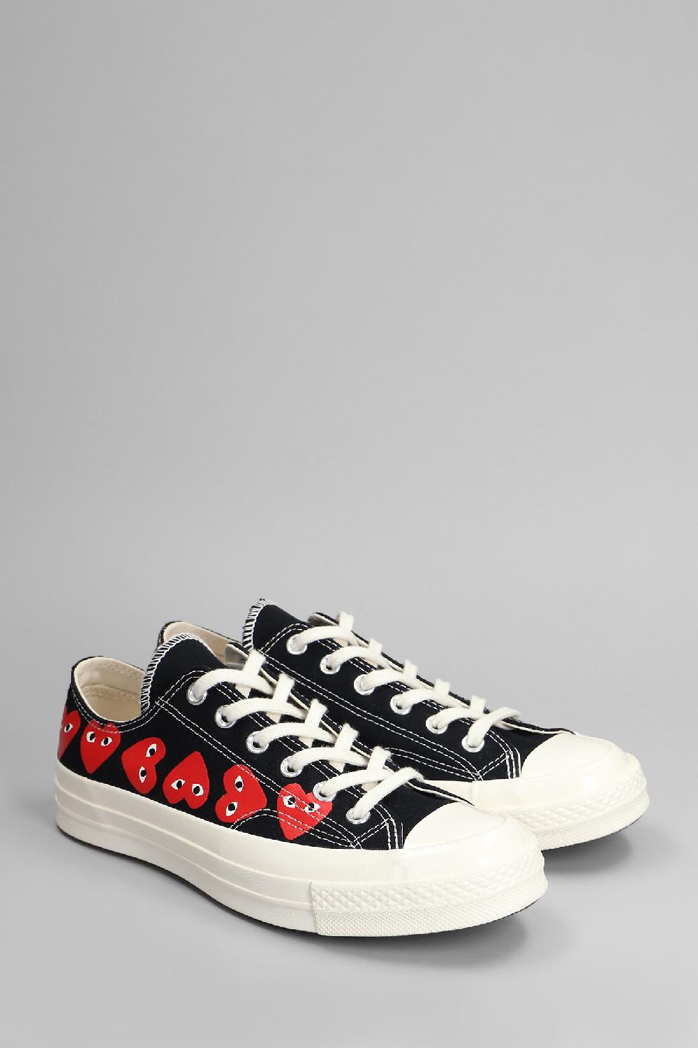 Deliberti Converse X COMME Des GARÇONS PLAY Sneakers Chuck 70 Cdg Low In Cotone Nero Cod. 410136 - Deliberti The Luxury Shopping