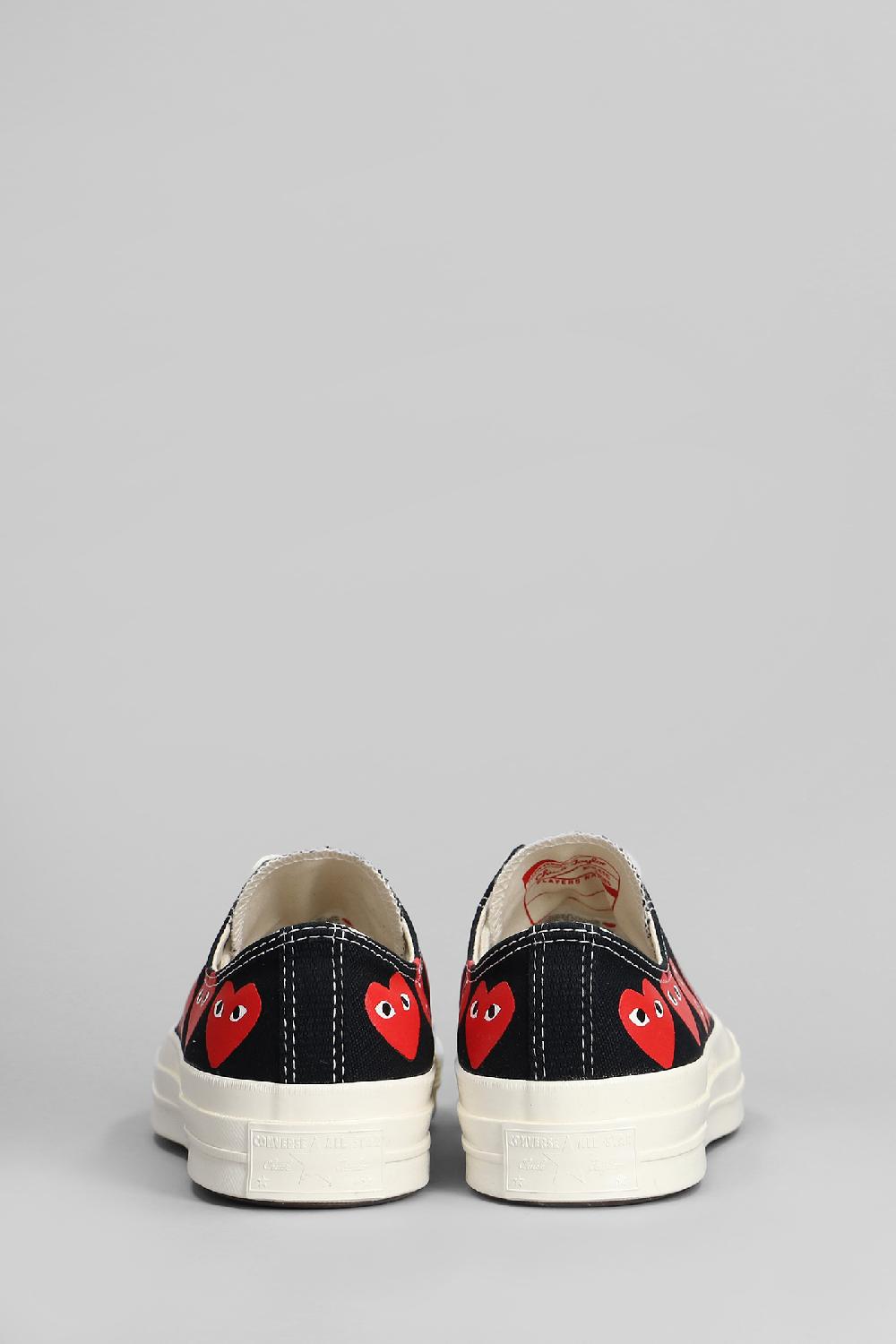 Deliberti Converse X COMME Des GARÇONS PLAY Sneakers Chuck 70 Cdg Low In Cotone Nero Cod. 410136 - Deliberti The Luxury Shopping
