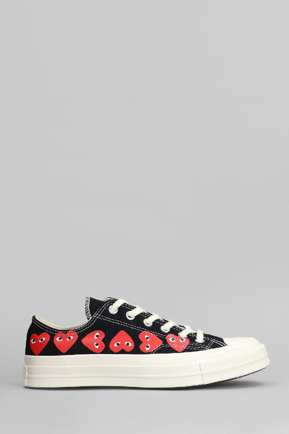Deliberti Converse x COMME des GARÇONS PLAY Sneakers chuck 70 cdg low in cotone nero cod. 410136 - Deliberti The Luxury Shopping