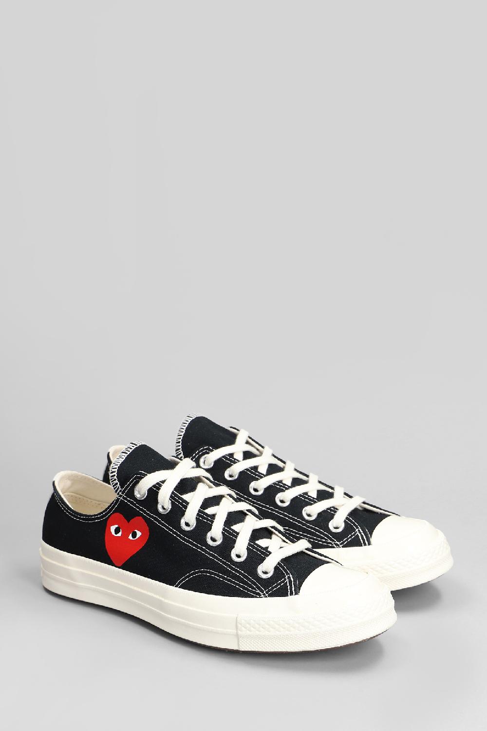 Deliberti Converse X COMME Des GARÇONS PLAY Sneakers Chuck 70 Cdg Low In Cotone Nero Cod. 410137 - Deliberti The Luxury Shopping