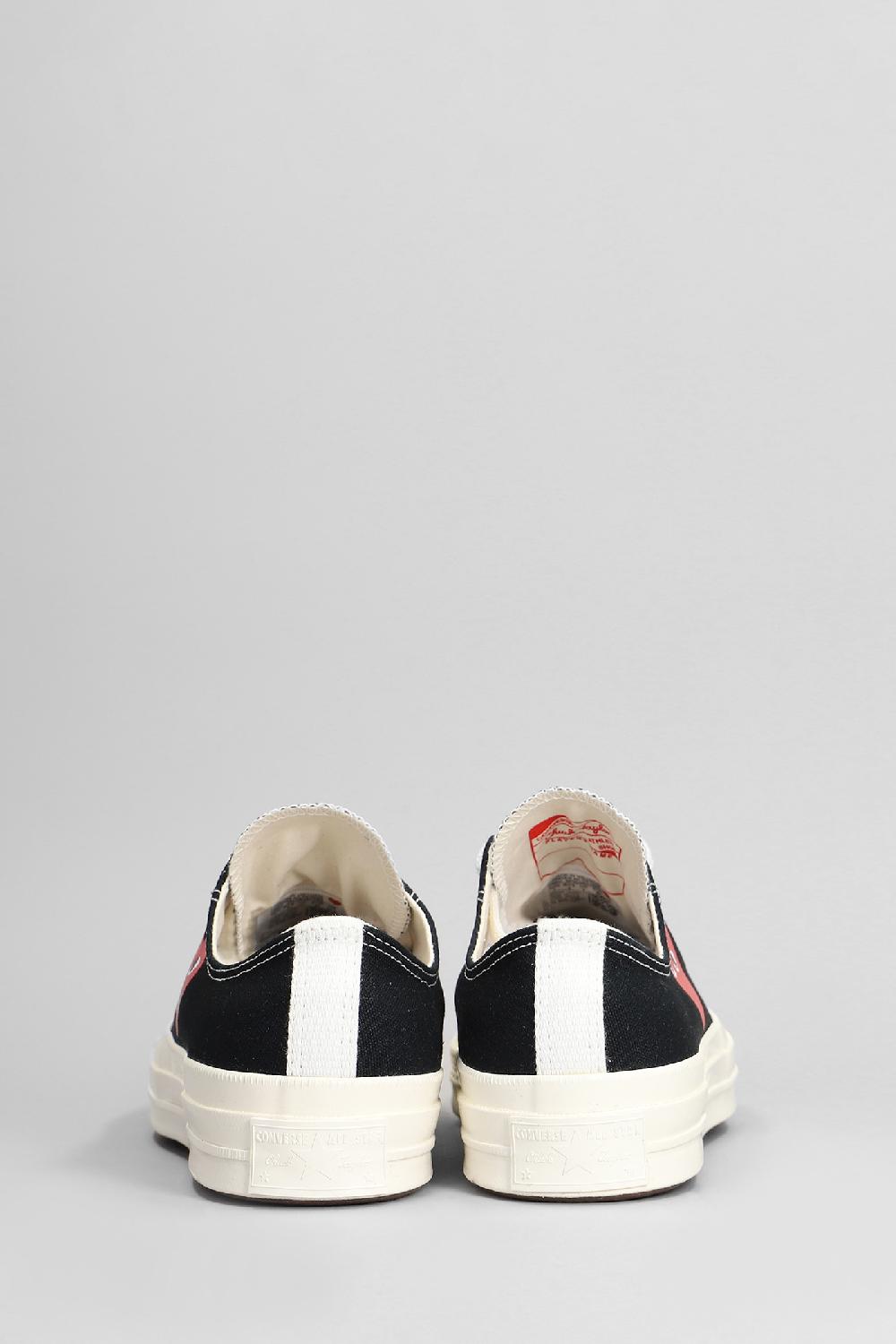 Deliberti Converse X COMME Des GARÇONS PLAY Sneakers Chuck 70 Cdg Low In Cotone Nero Cod. 410137 - Deliberti The Luxury Shopping