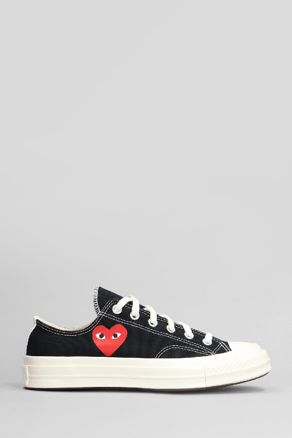 Deliberti Converse x COMME des GARÇONS PLAY Sneakers chuck 70 cdg low in cotone nero cod. 410137 - Deliberti The Luxury Shopping