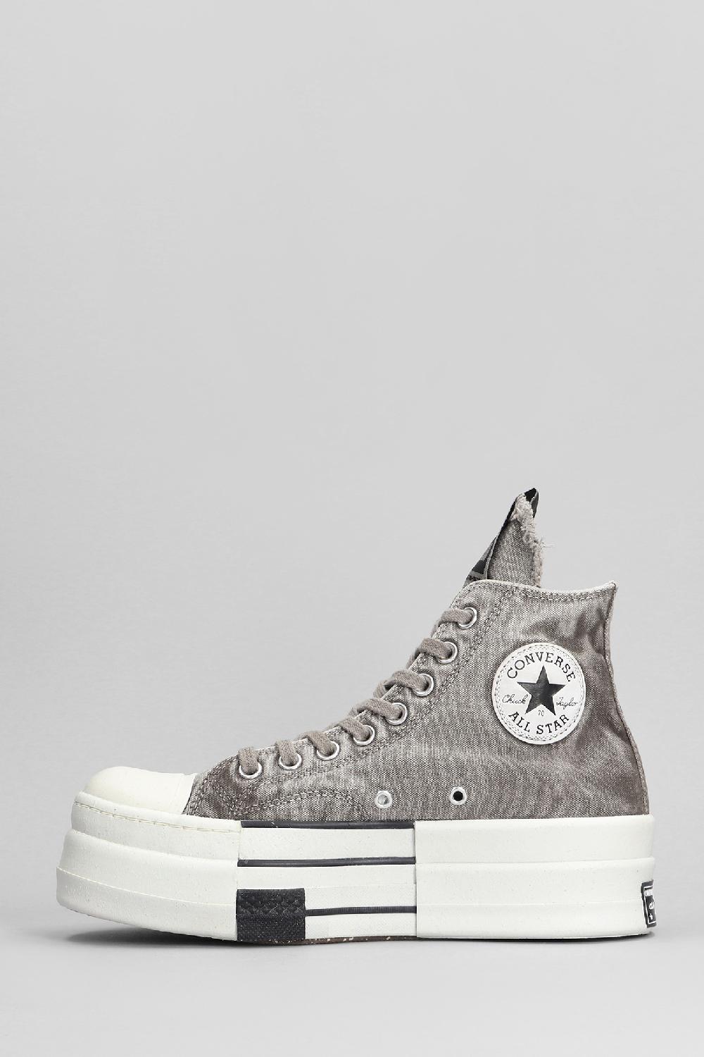 Deliberti Converse X DRKSHDW Sneakers Dbl Drkstar In Cotone Grigio Cod. 401831 - Deliberti The Luxury Shopping