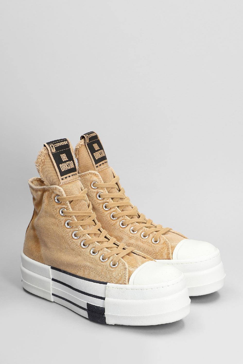 Deliberti Converse X DRKSHDW Sneakers Dbl Drkstar In Cotone Beige Cod. 401832 - Deliberti The Luxury Shopping