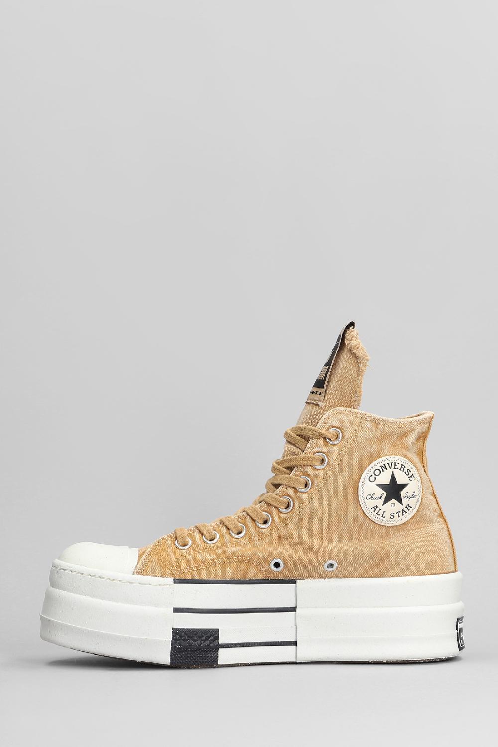 Deliberti Converse X DRKSHDW Sneakers Dbl Drkstar In Cotone Beige Cod. 401832 - Deliberti The Luxury Shopping