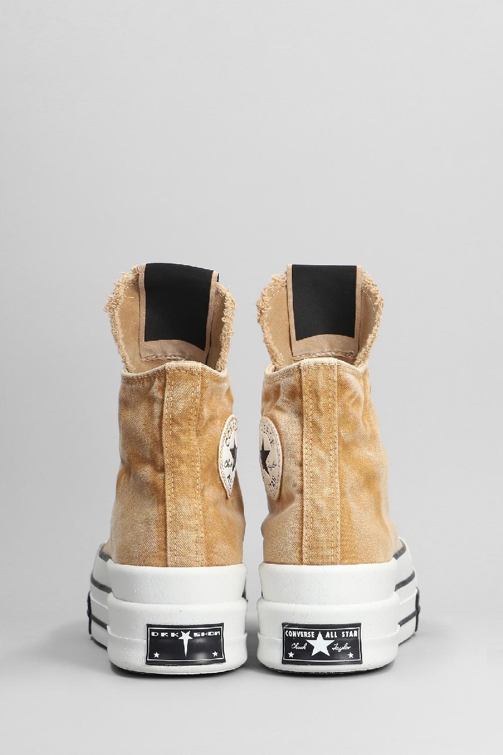 Deliberti Converse X DRKSHDW Sneakers Dbl Drkstar In Cotone Beige Cod. 401832 - Deliberti The Luxury Shopping