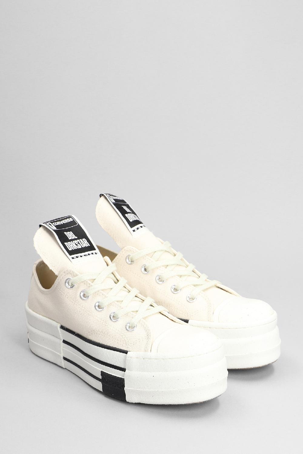 Deliberti Converse X DRKSHDW Sneakers Dbl Drkstar Ox In Cotone Beige Cod. 385718 - Deliberti The Luxury Shopping