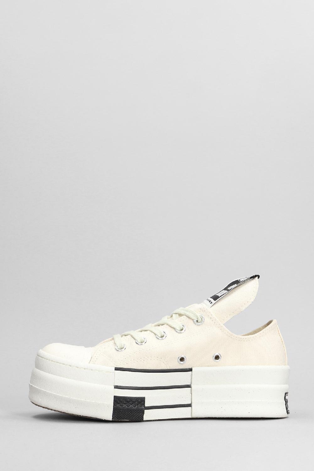 Deliberti Converse X DRKSHDW Sneakers Dbl Drkstar Ox In Cotone Beige Cod. 385718 - Deliberti The Luxury Shopping