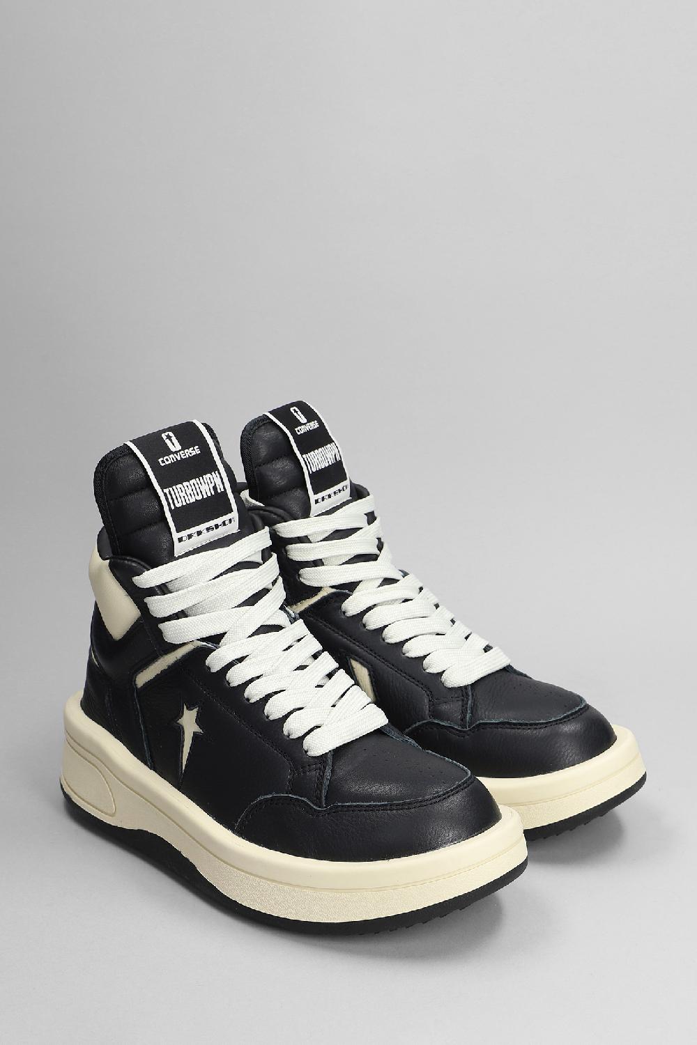 Deliberti Converse X DRKSHDW Sneakers Turbopwn In Pelle Nera Cod. 400429 - Deliberti The Luxury Shopping