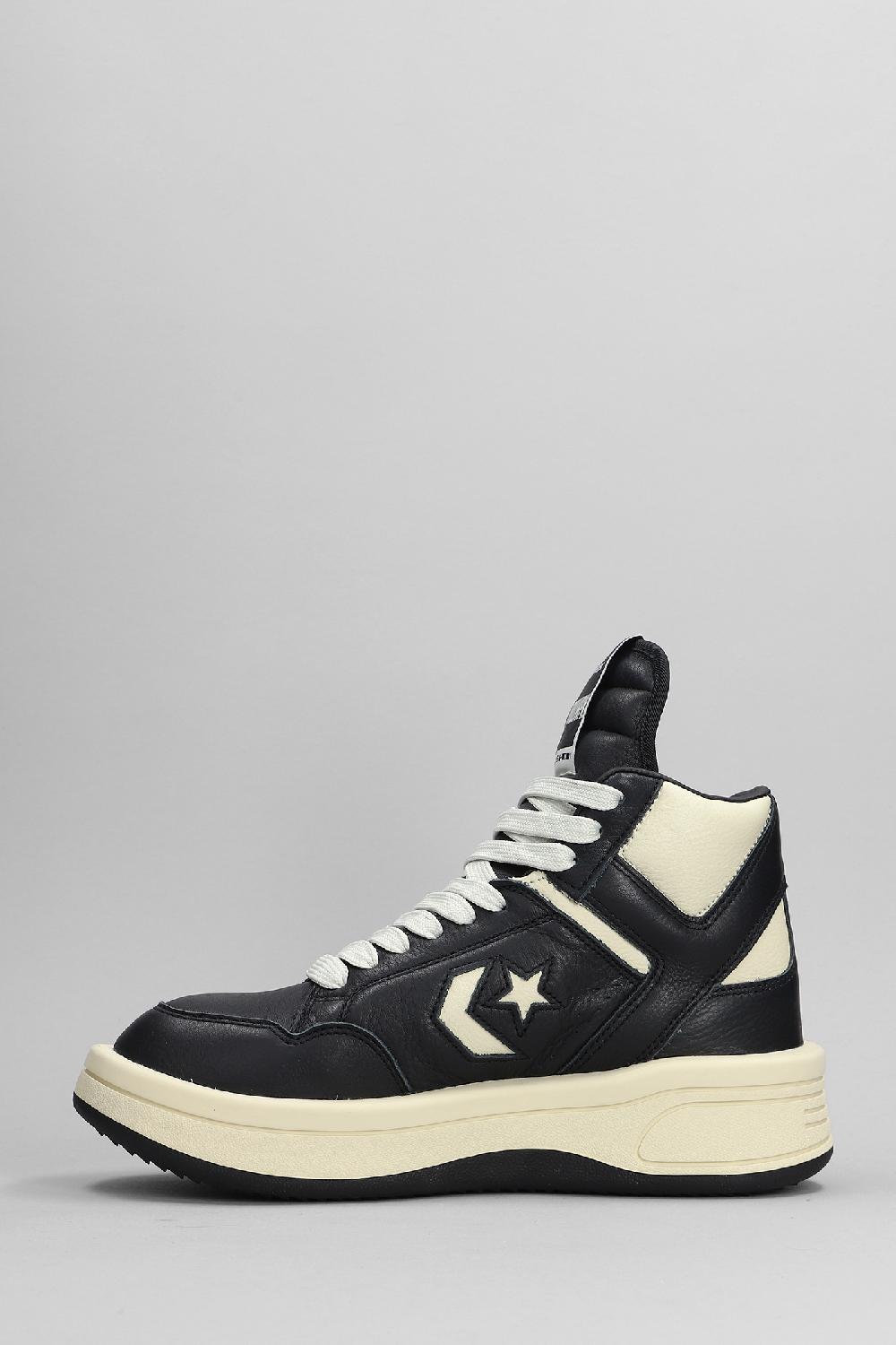 Deliberti Converse X DRKSHDW Sneakers Turbopwn In Pelle Nera Cod. 400429 - Deliberti The Luxury Shopping