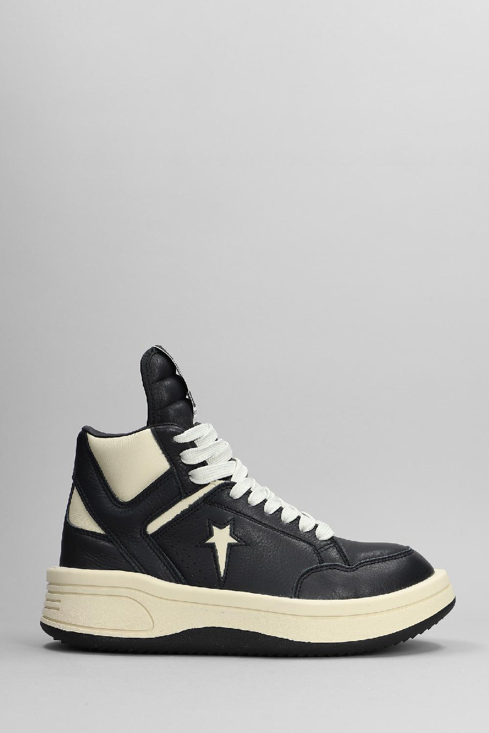 Deliberti Converse x DRKSHDW Sneakers turbopwn in pelle nera cod. 400429 - Deliberti The Luxury Shopping