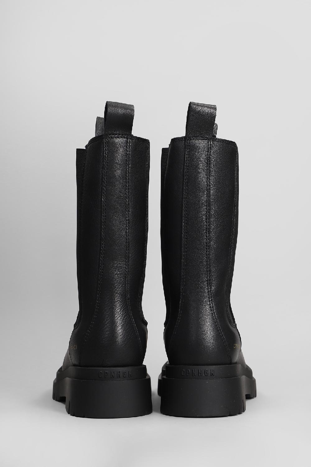 Deliberti Copenhagen Anfibi Cph 1000 In Pelle Nera Cod. 410110 - Deliberti The Luxury Shopping