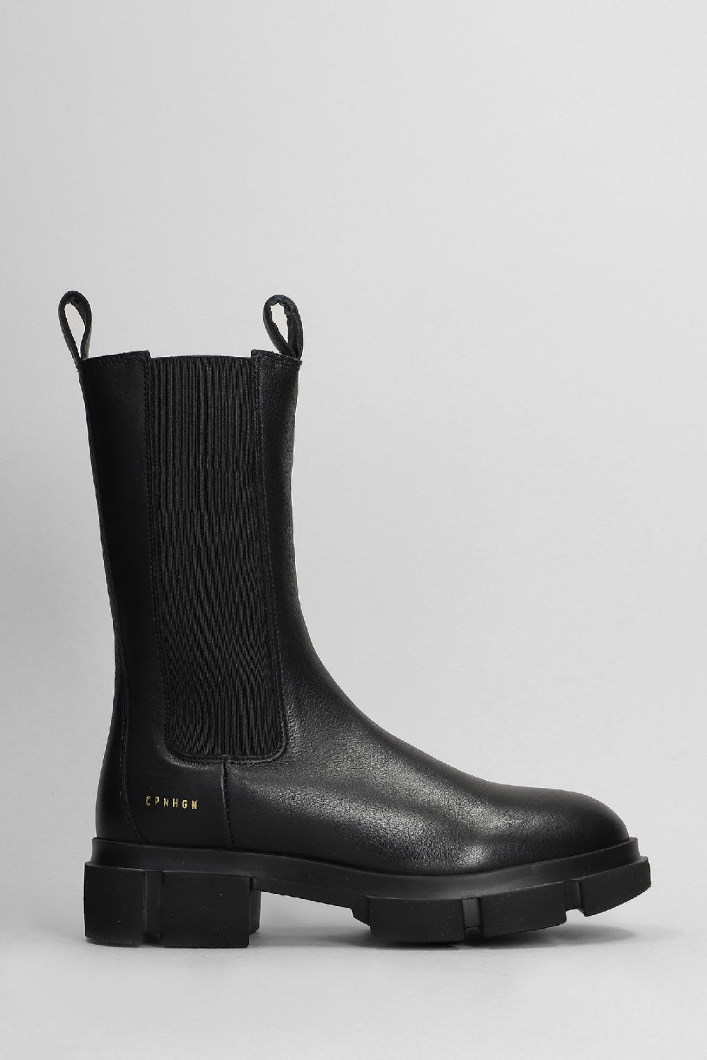 Deliberti Copenhagen Anfibi cph 500 in pelle nera cod. 408342 - Deliberti The Luxury Shopping