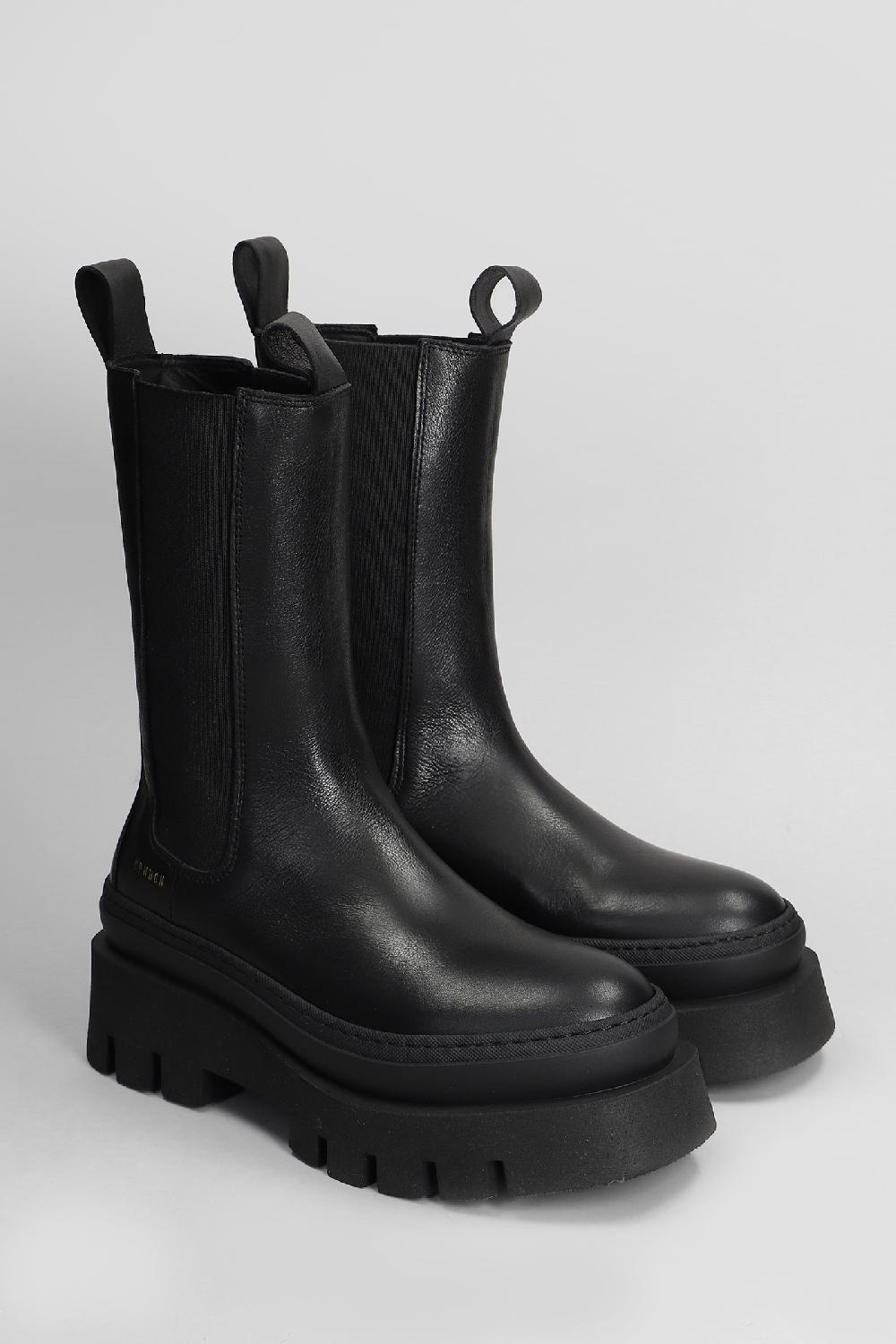 Deliberti Copenhagen Anfibi Cph 685 In Pelle Nera Cod. 408335 - Deliberti The Luxury Shopping