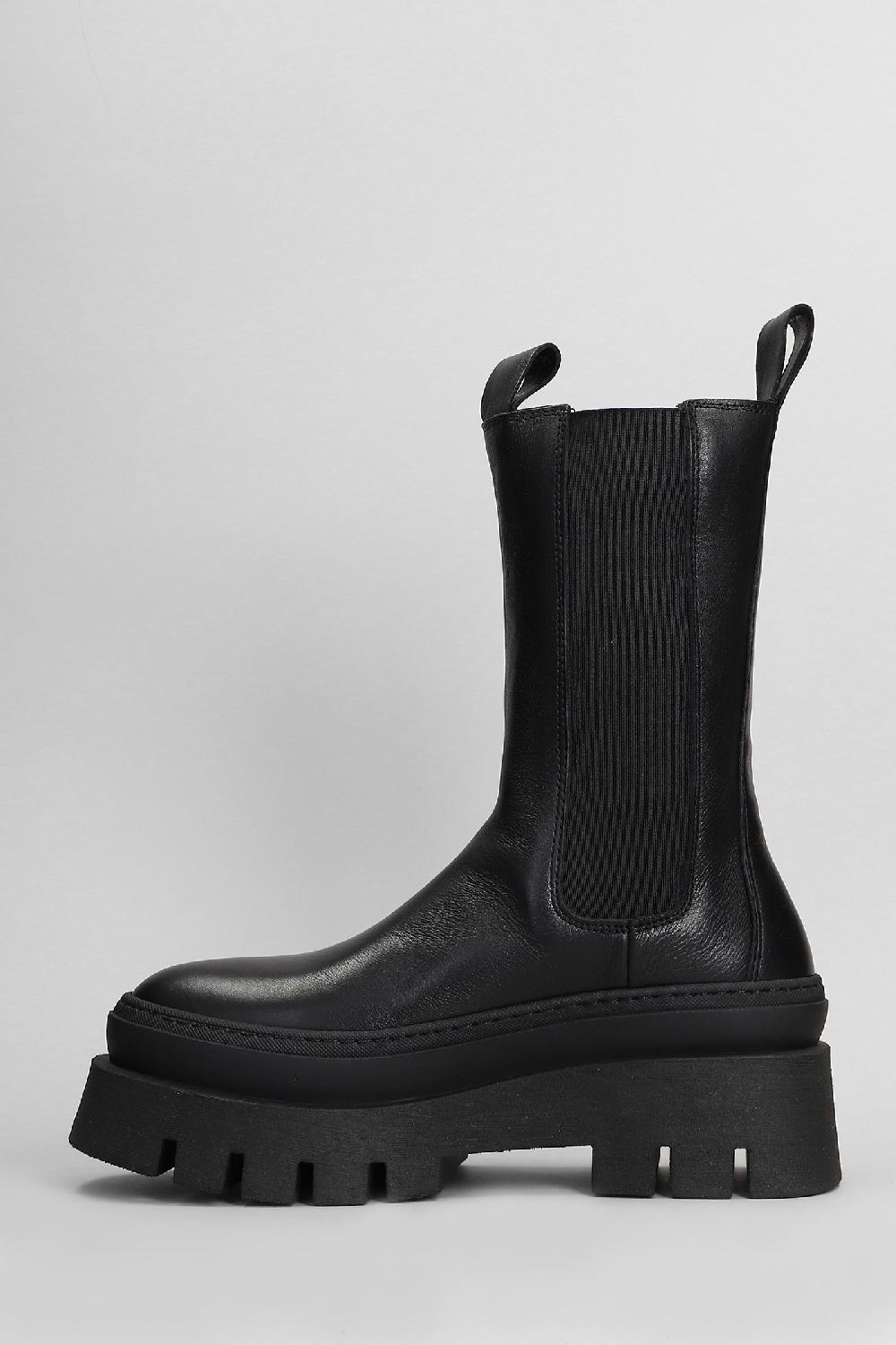 Deliberti Copenhagen Anfibi Cph 685 In Pelle Nera Cod. 408335 - Deliberti The Luxury Shopping