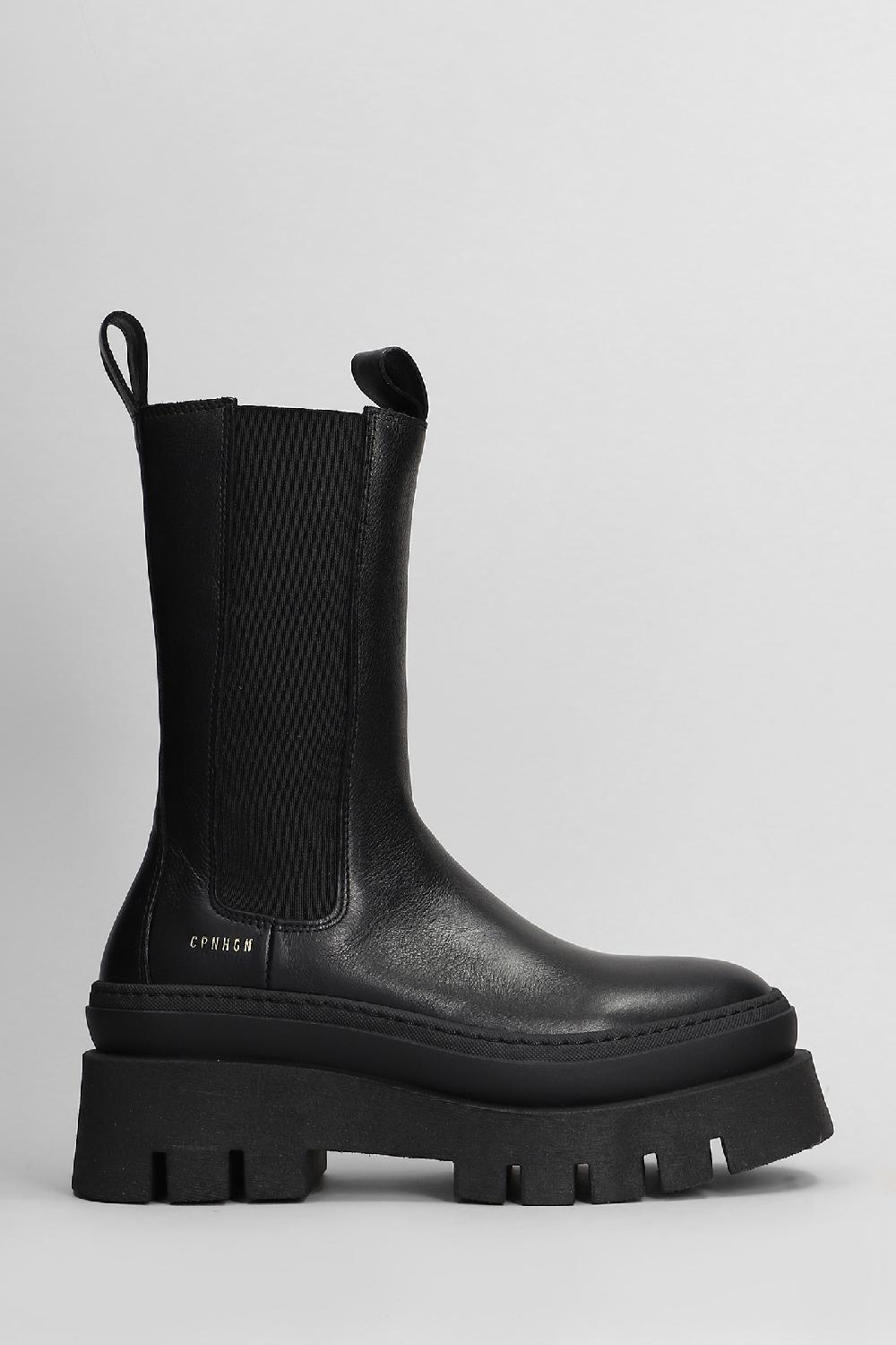 Deliberti Copenhagen Anfibi cph 685 in pelle nera cod. 408335 - Deliberti The Luxury Shopping