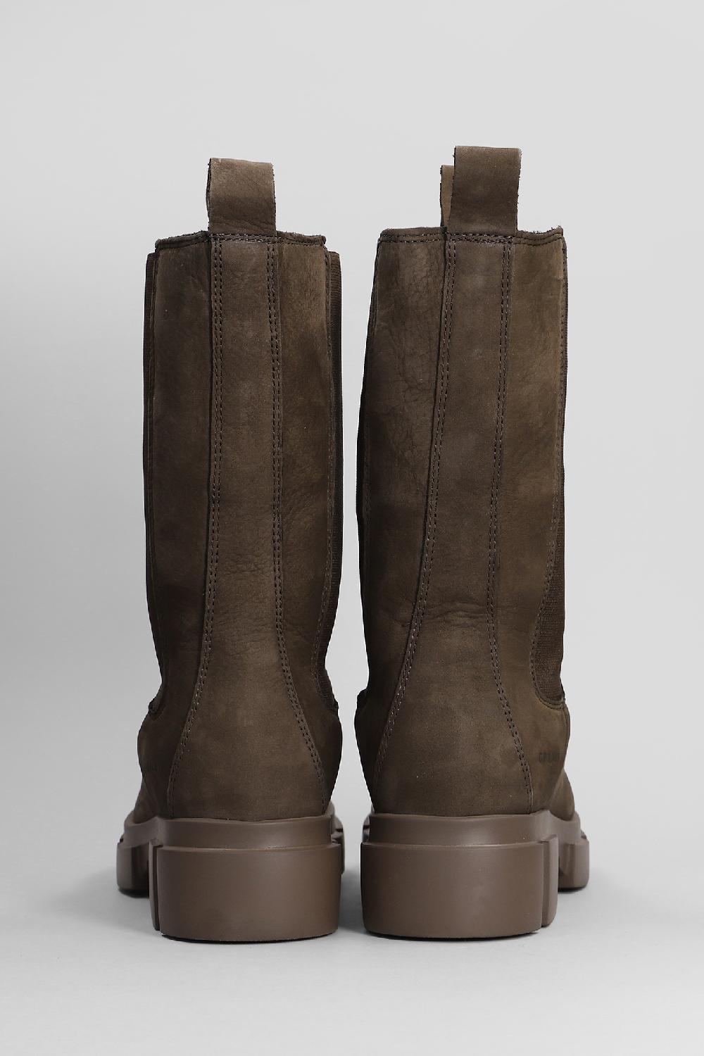Deliberti Copenhagen Tronchetti Tacco Alto Cph 500 In Nabuk Marrone Cod. 410131 - Deliberti The Luxury Shopping